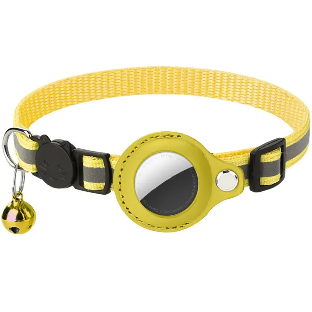 Canadian-Carto Reflective Cat Collar with Apple AirTag Holder