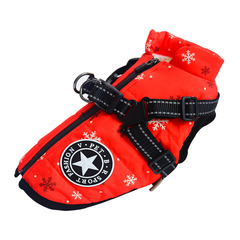 Canadian-Carto Waterproof Dog Harness Jacket