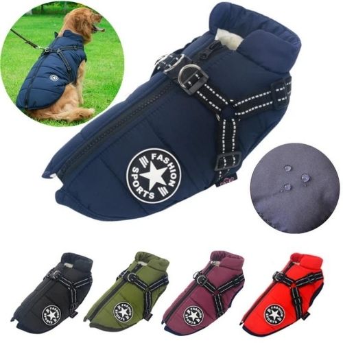 Canadian-Carto Waterproof Dog Harness Jacket