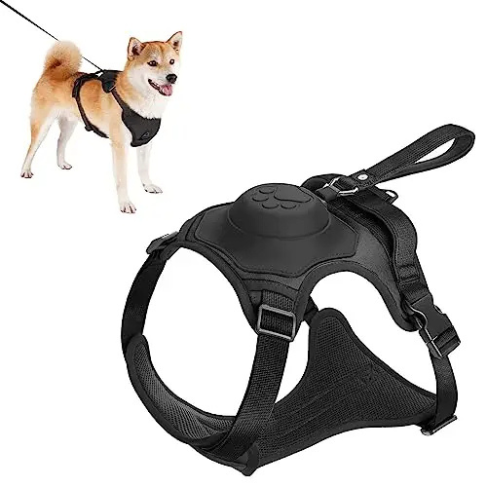 Canadian-Carto Dog Harness and Automatic Retractable Leash Kit