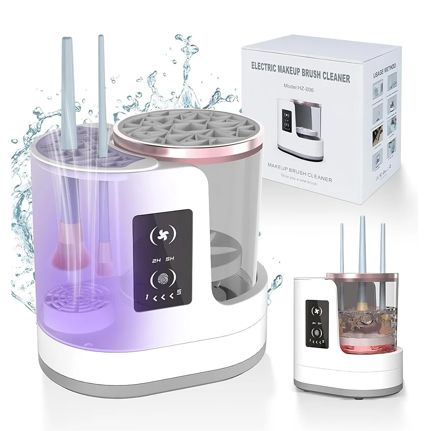 Canadian-Carto 3 in 1 Electric Makeup Brush Cleaner