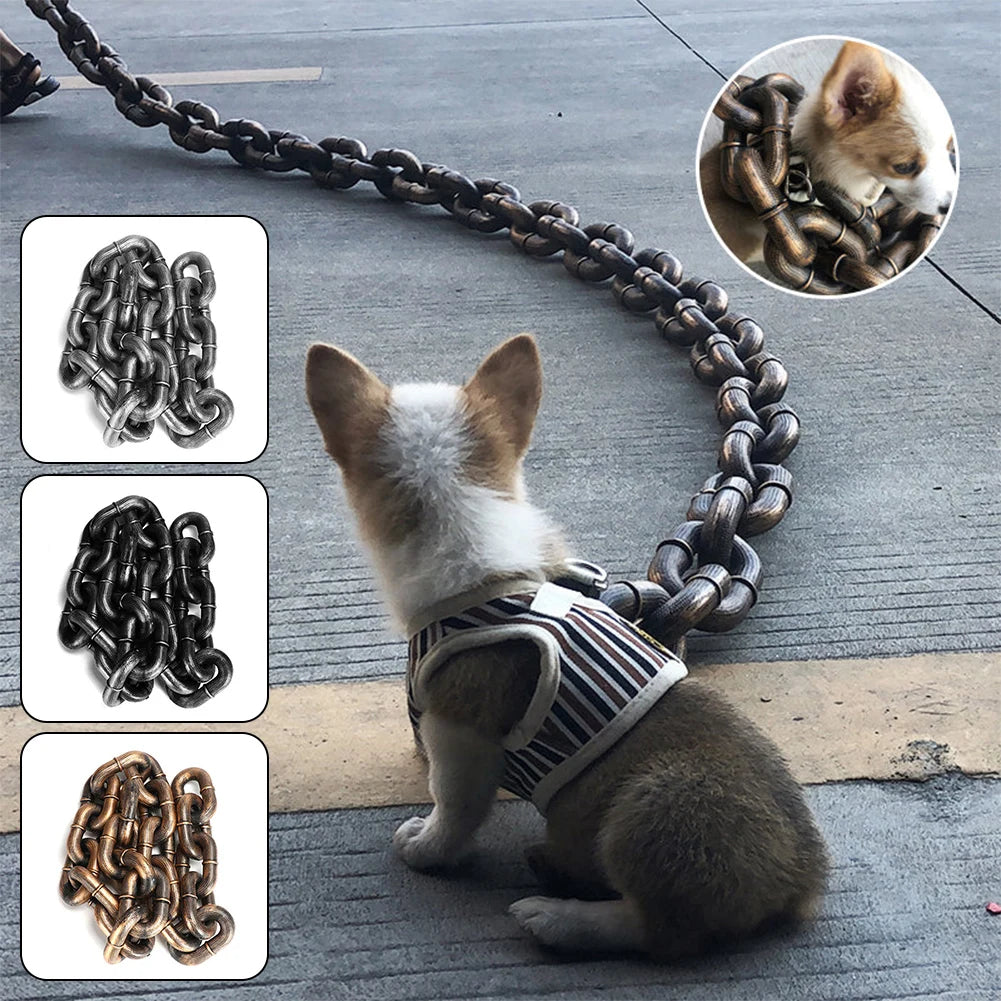 Canadian-Carto Funny Dog Chain Leash