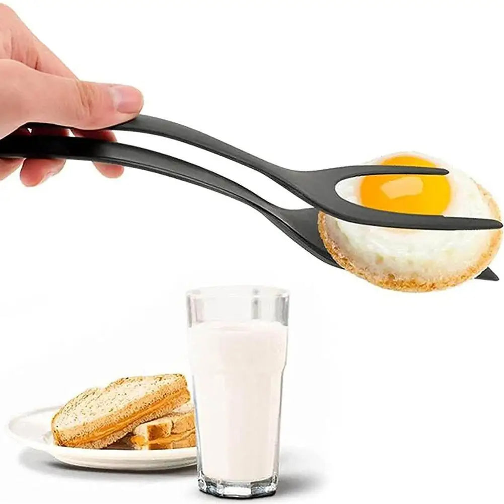 Canadian-Carto 2 In 1 Spatula Tongs for Eggs