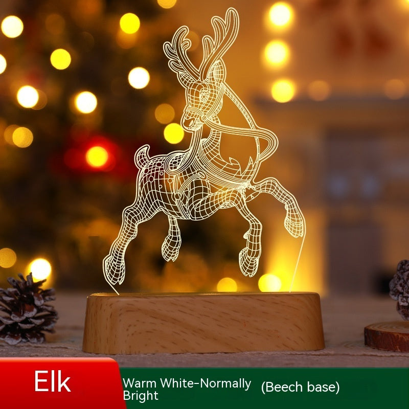 Canadian-Carto Christmas 3D Acrylic LED Night Lamp