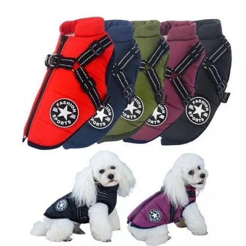 Canadian-Carto Waterproof Dog Harness Jacket