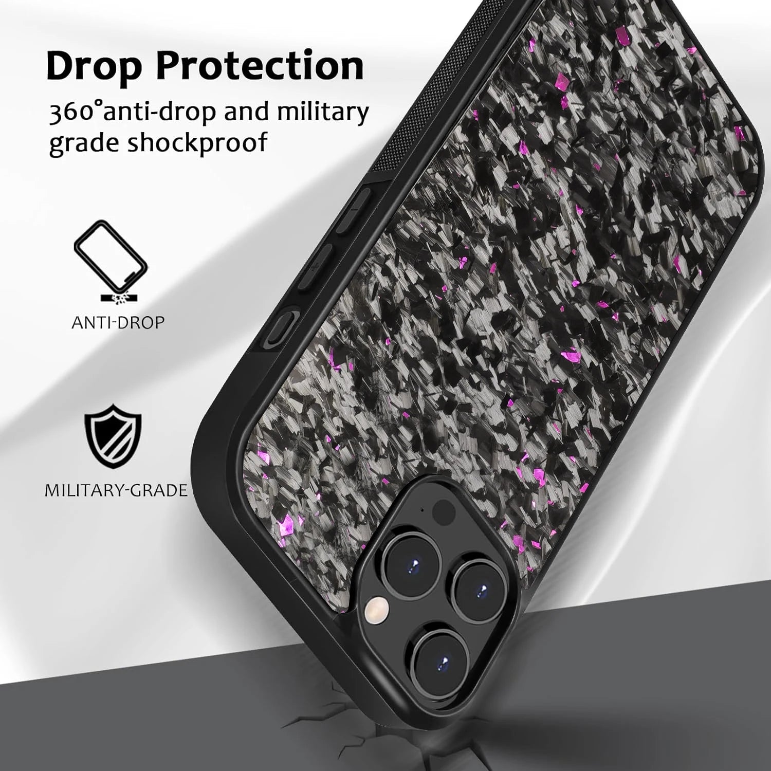 Canadian-Carto Forged Carbon Fiber TPU Phone Case