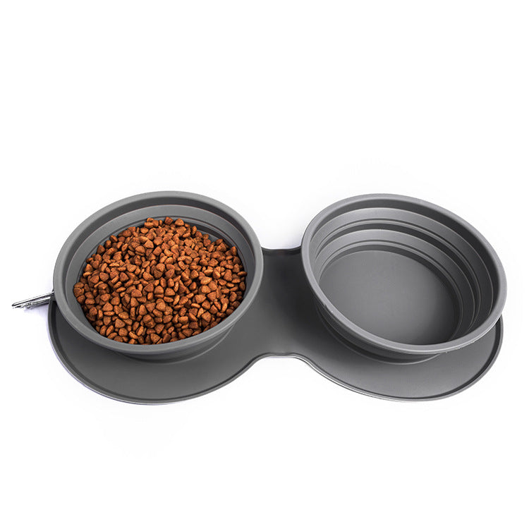 Canadian-Carto Silicone Foldable Slow Feeding Pet Bowl
