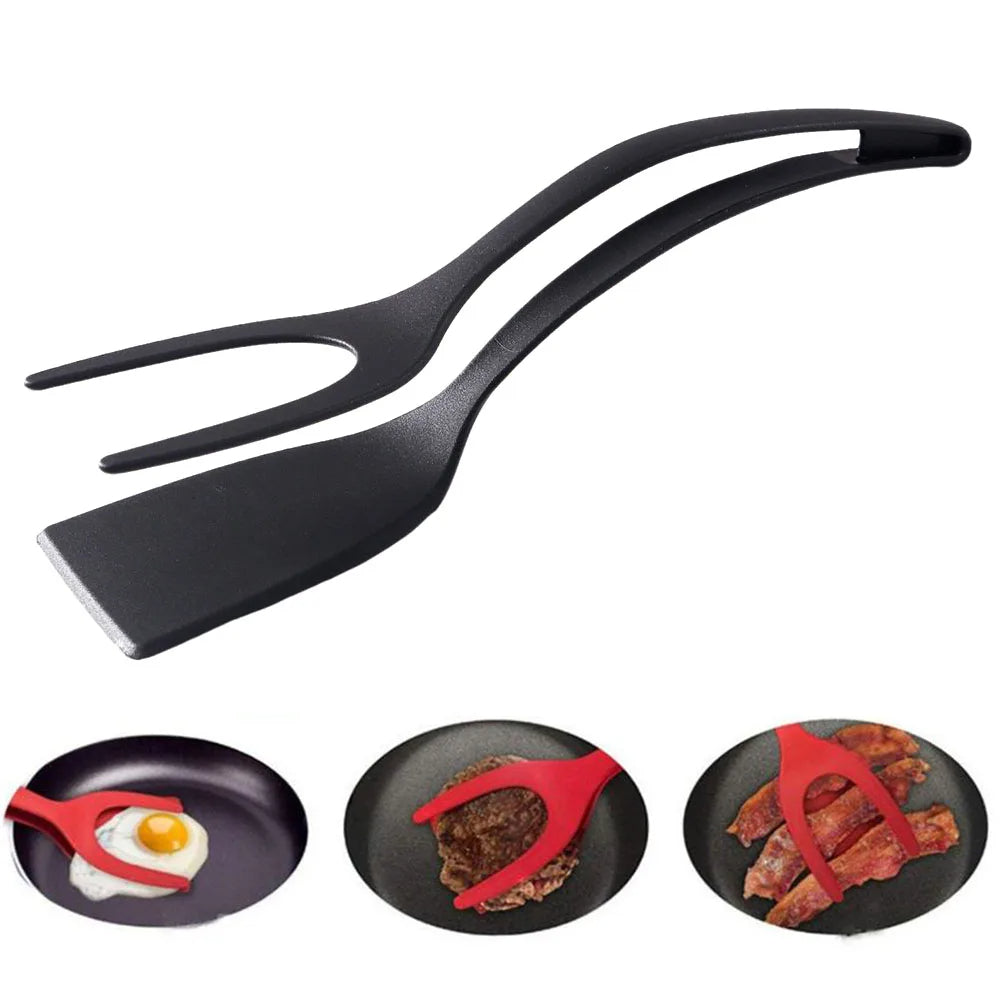 Canadian-Carto 2 In 1 Spatula Tongs for Eggs