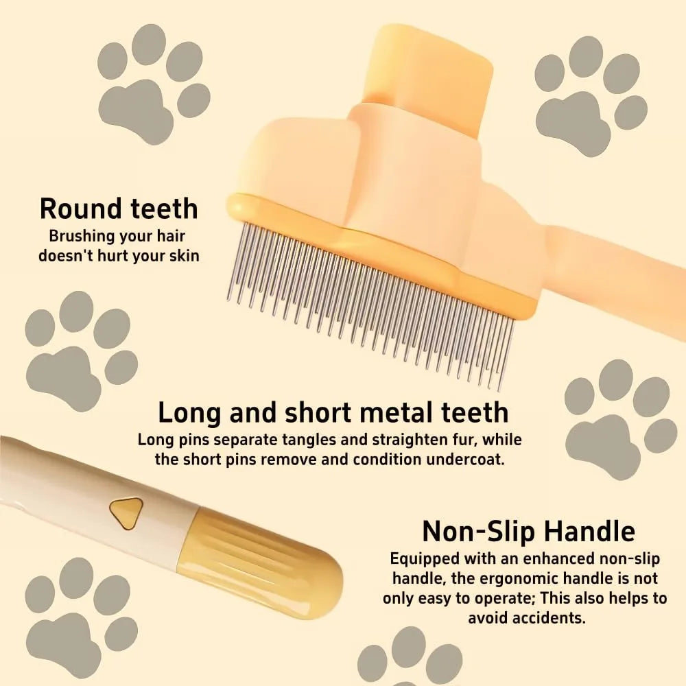 Canadian-Carto Pet Hair & Flea Comb