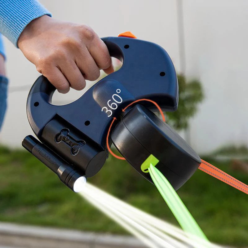 Canadian-Carto Retractable Pet Leash with Light