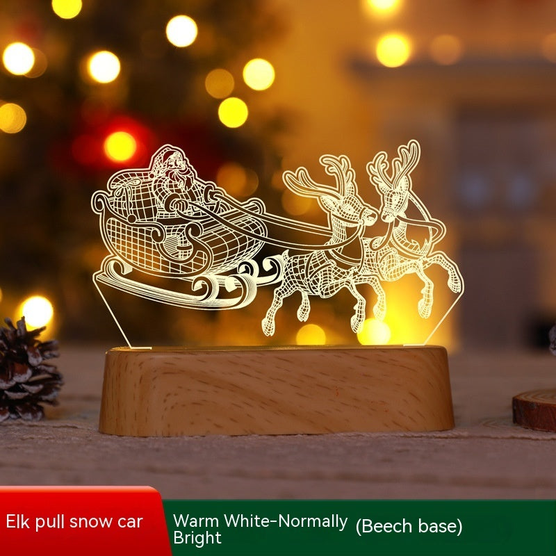 Canadian-Carto Christmas 3D Acrylic LED Night Lamp