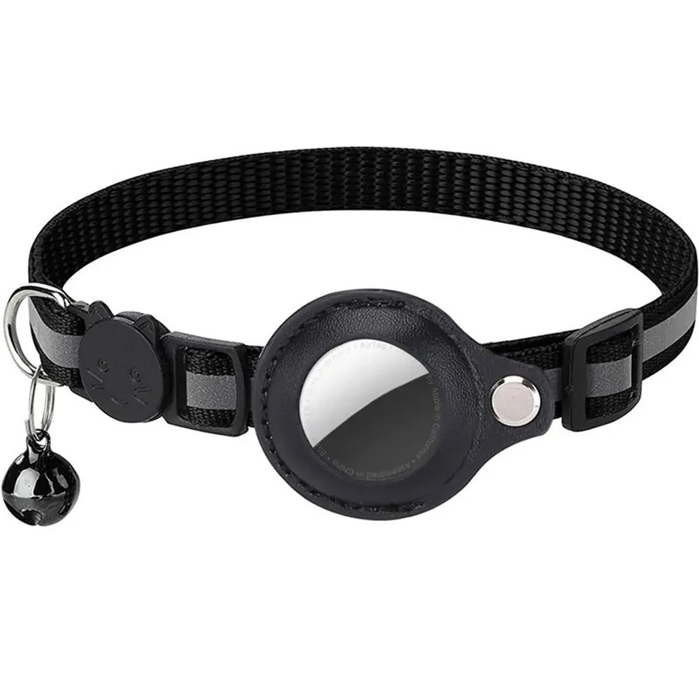 Canadian-Carto Reflective Cat Collar with Apple AirTag Holder