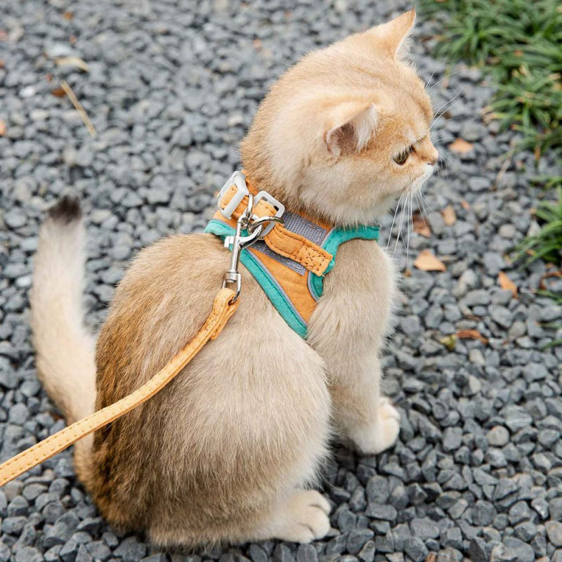 Canadian-Carto Cat Vest Harness Leash Set