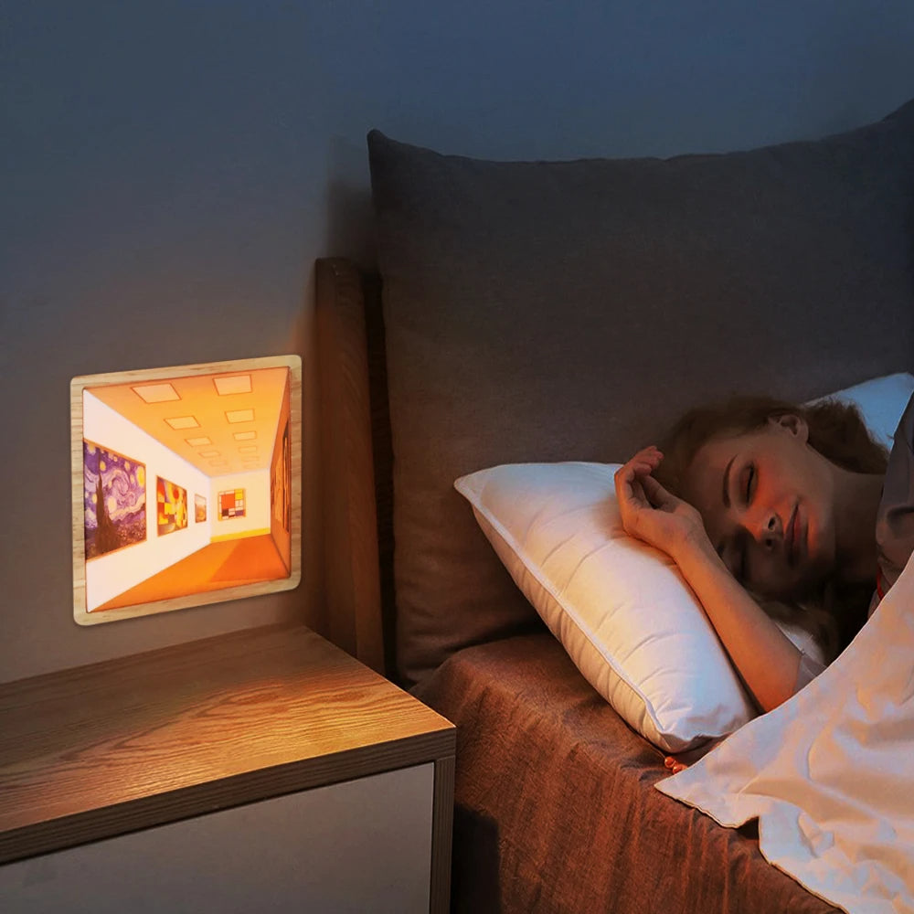 Canadian-Carto 3D Naked Eye Visual Night Light Painting