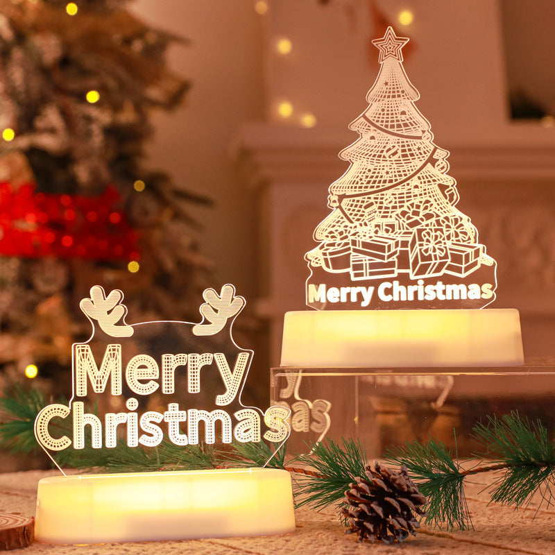 Canadian-Carto Christmas 3D Acrylic LED Night Lamp
