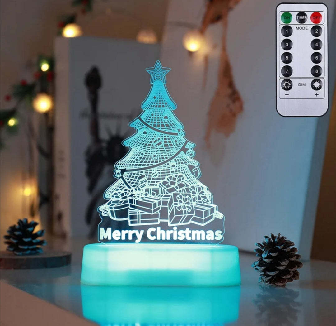 Canadian-Carto Christmas 3D Acrylic LED Night Lamp